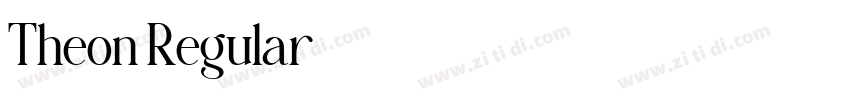 Theon Regular字体转换 Theon Regular字体转换